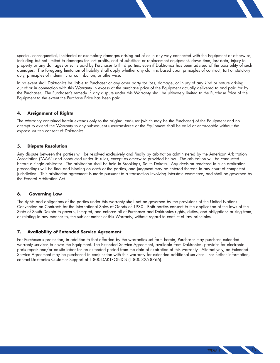 Daktronics DBH-150 User Manual | Page 17 / 19