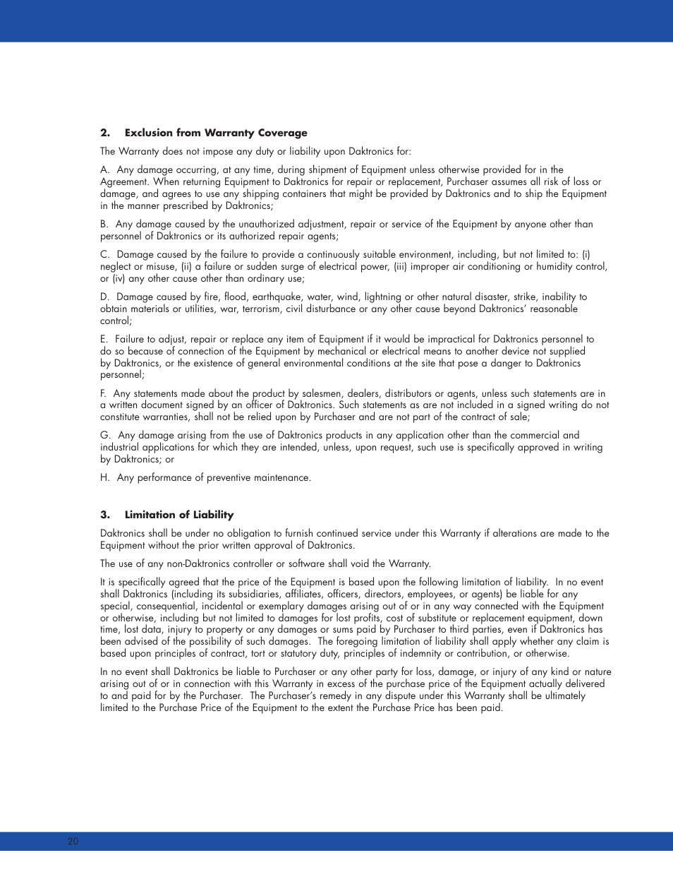 Daktronics E SERIES User Manual | Page 18 / 20