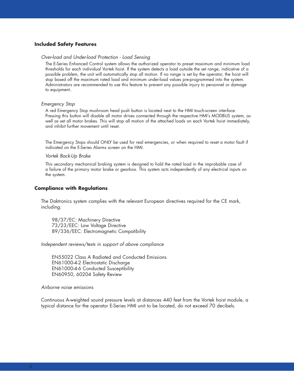 Daktronics E SERIES User Manual | Page 5 / 20