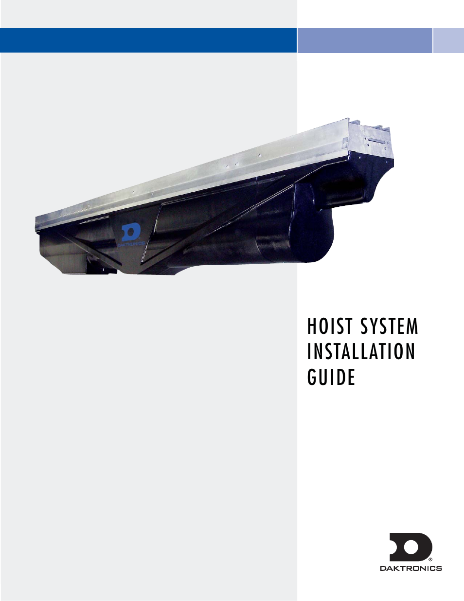 Daktronics Hoist Installation Manual User Manual | 15 pages