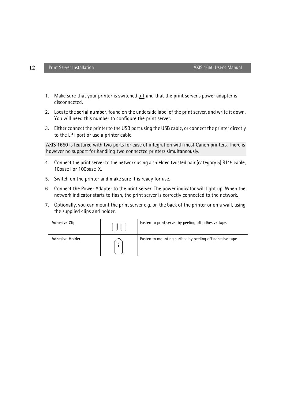 Canon 1650 User Manual | Page 12 / 71