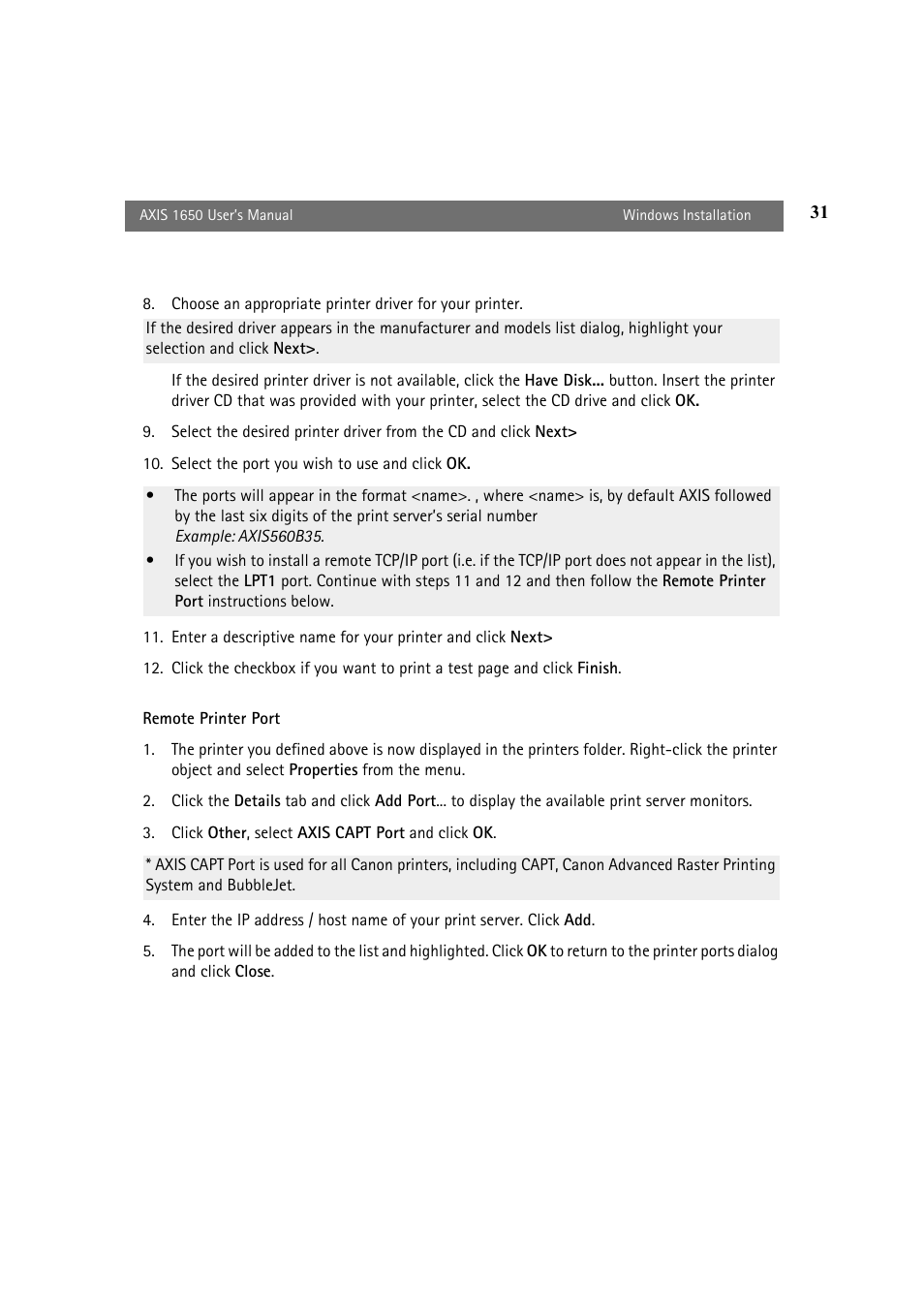 Canon 1650 User Manual | Page 31 / 71