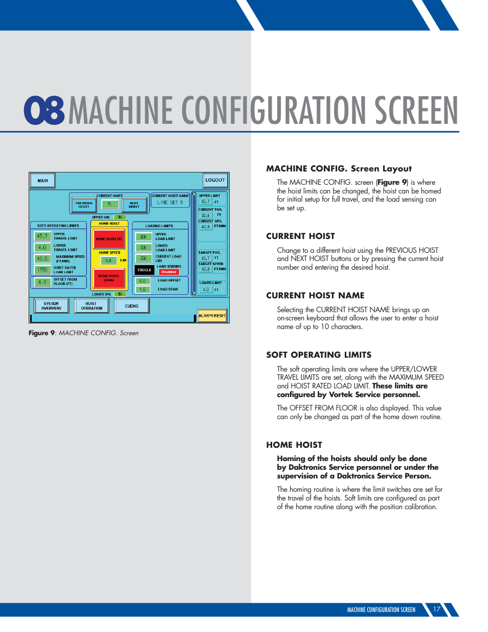 Machine configuration screen | Daktronics M SERIES User Manual | Page 17 / 24