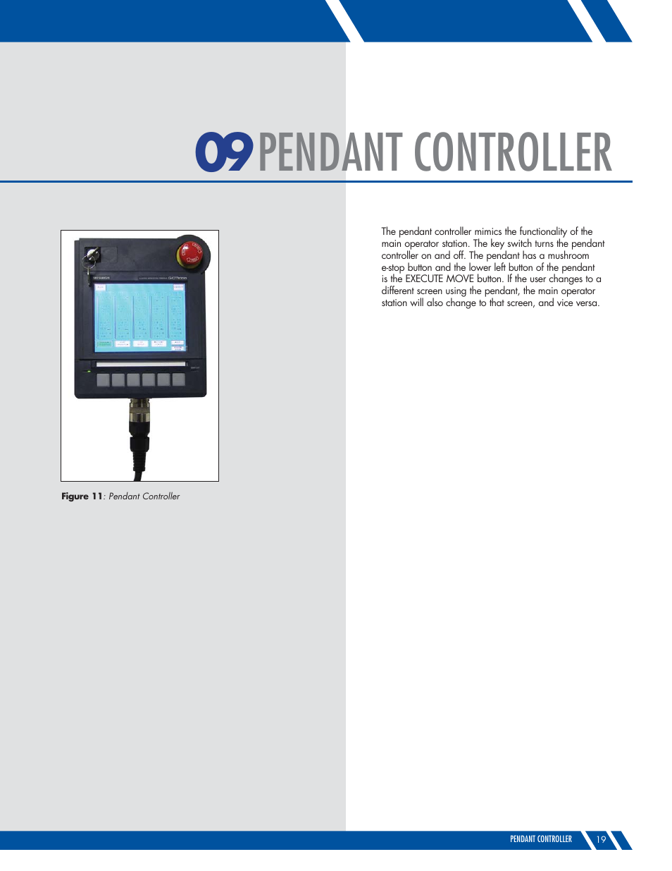 Pendant controller | Daktronics M SERIES User Manual | Page 19 / 24