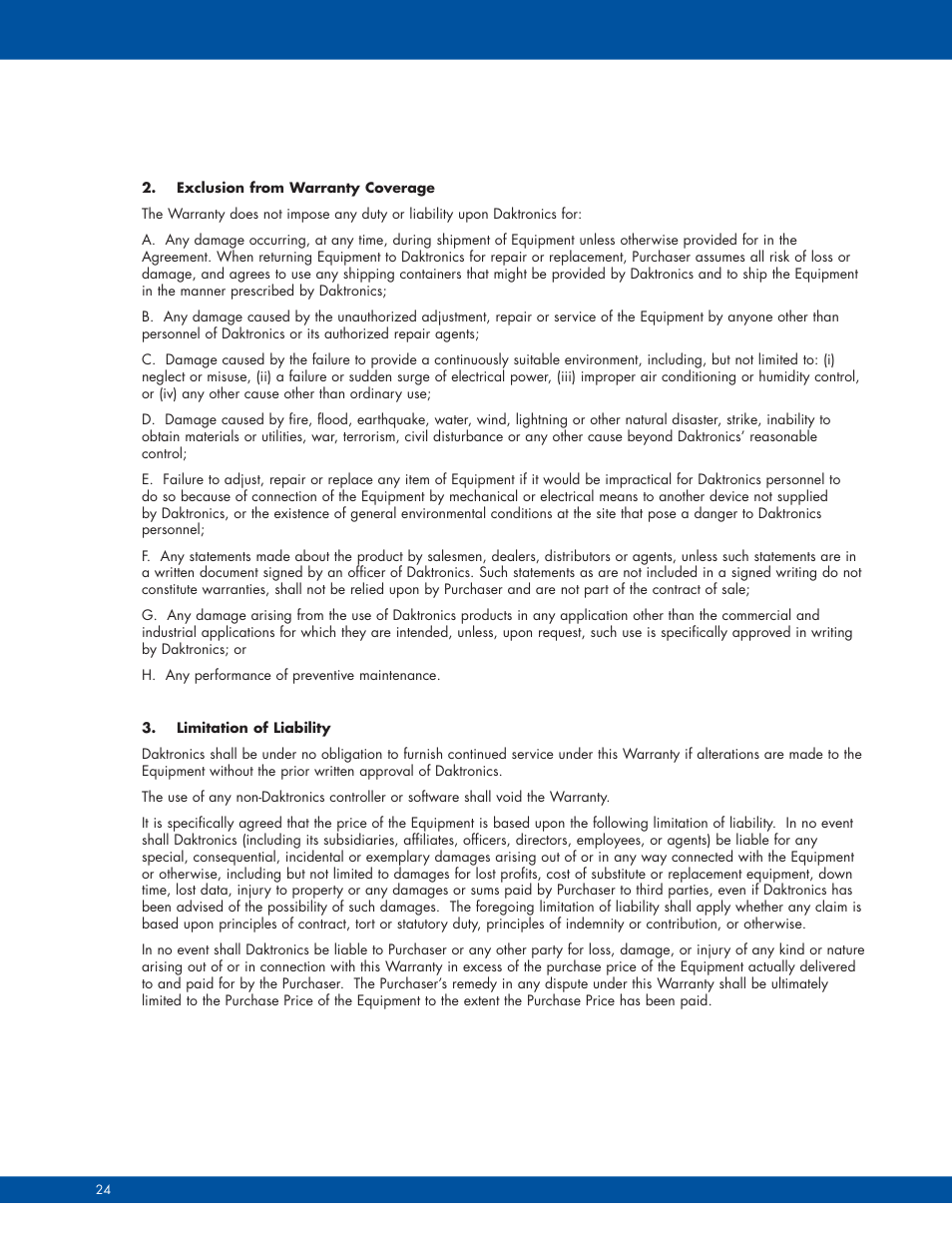 Daktronics M SERIES User Manual | Page 22 / 24