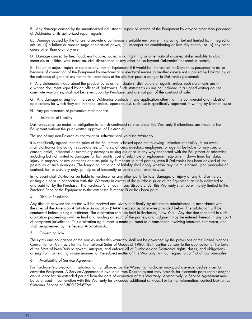 Daktronics Pro Series Operations and Maintenance Manual User Manual | Page 101 / 118
