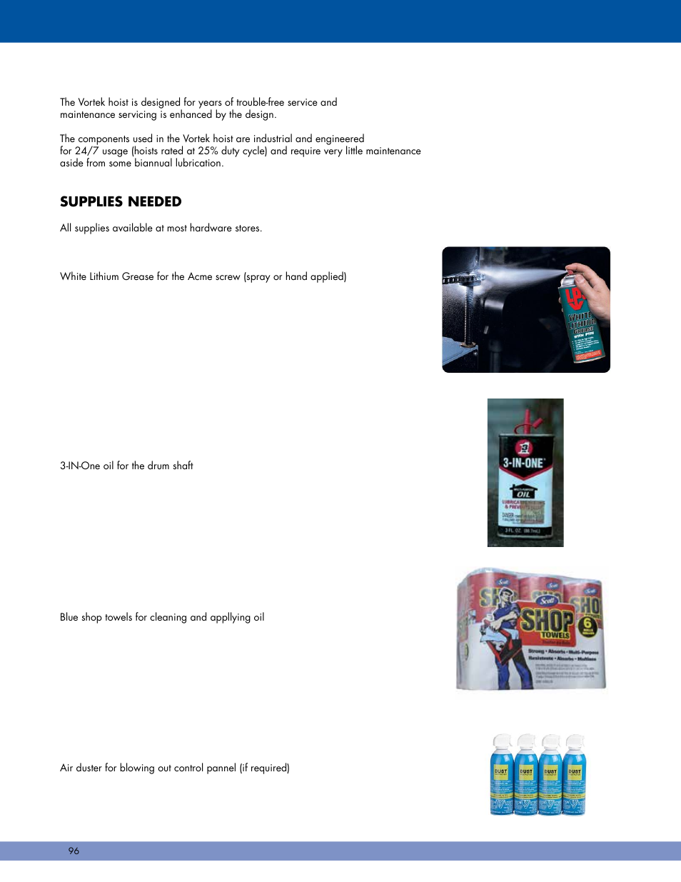 Supplies needed | Daktronics Pro Series Operations and Maintenance Manual User Manual | Page 103 / 118