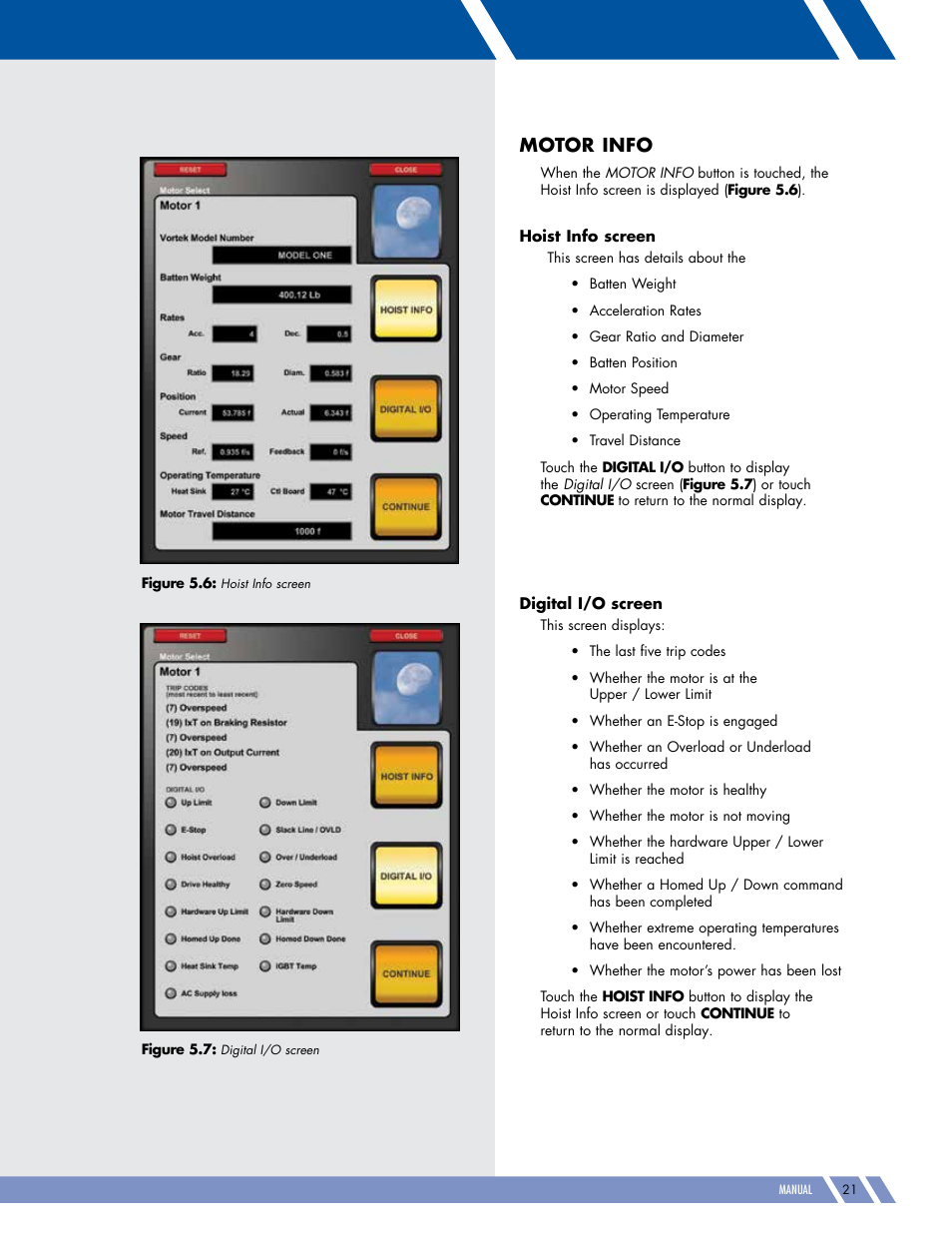 Motor info | Daktronics Pro Series Operations and Maintenance Manual User Manual | Page 28 / 118