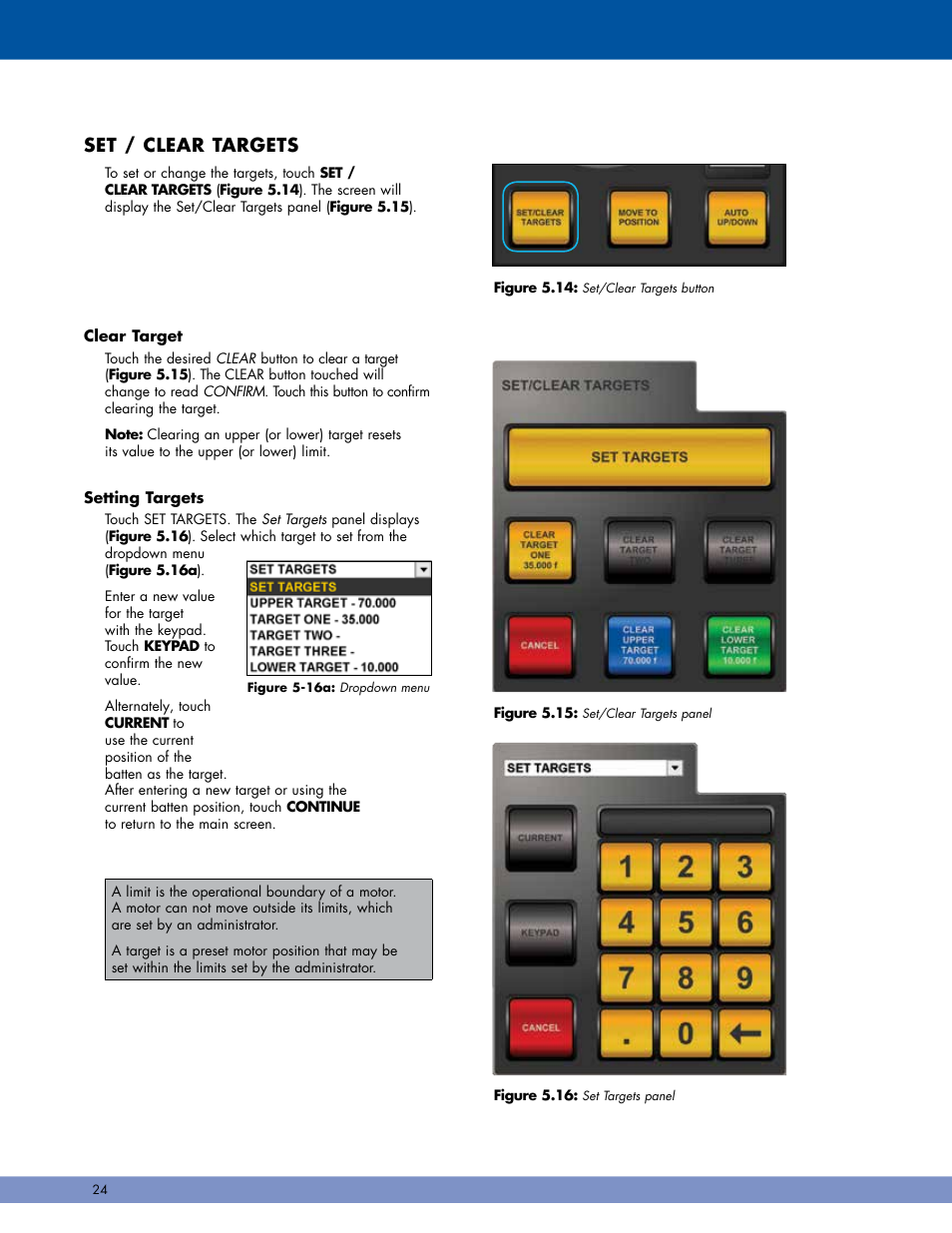 Set / clear targets | Daktronics Pro Series Operations and Maintenance Manual User Manual | Page 31 / 118