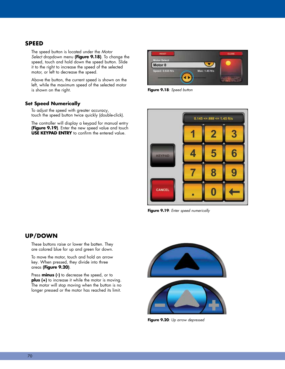 Speed, Up/down | Daktronics Pro Series Operations and Maintenance Manual User Manual | Page 77 / 118