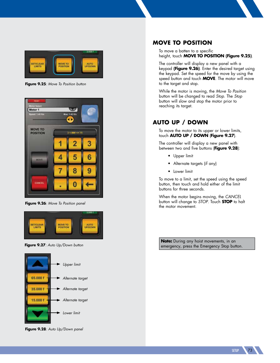 Move to position, Auto up / down | Daktronics Pro Series Operations and Maintenance Manual User Manual | Page 80 / 118