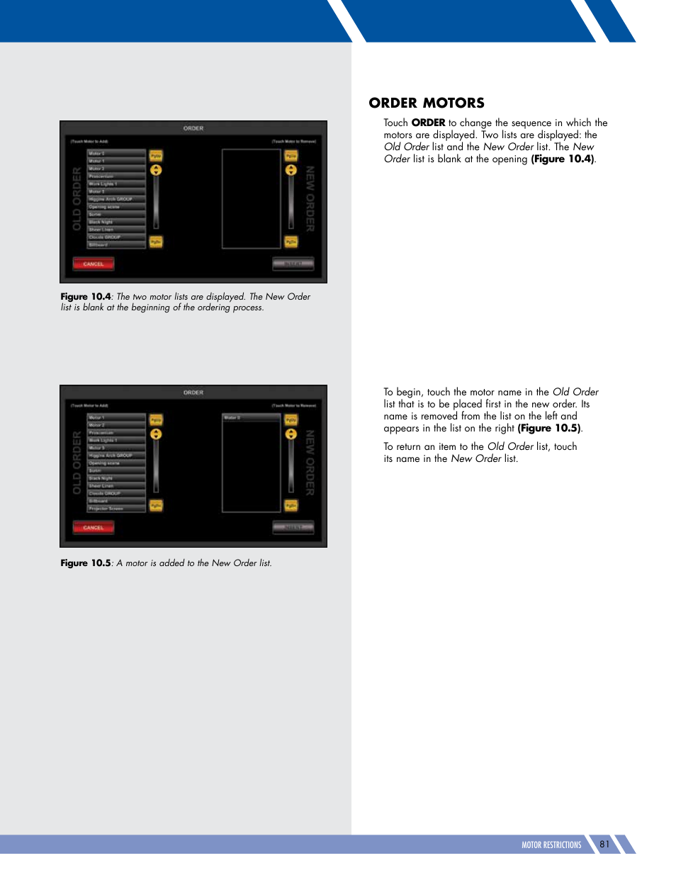 Order motors | Daktronics Pro Series Operations and Maintenance Manual User Manual | Page 88 / 118