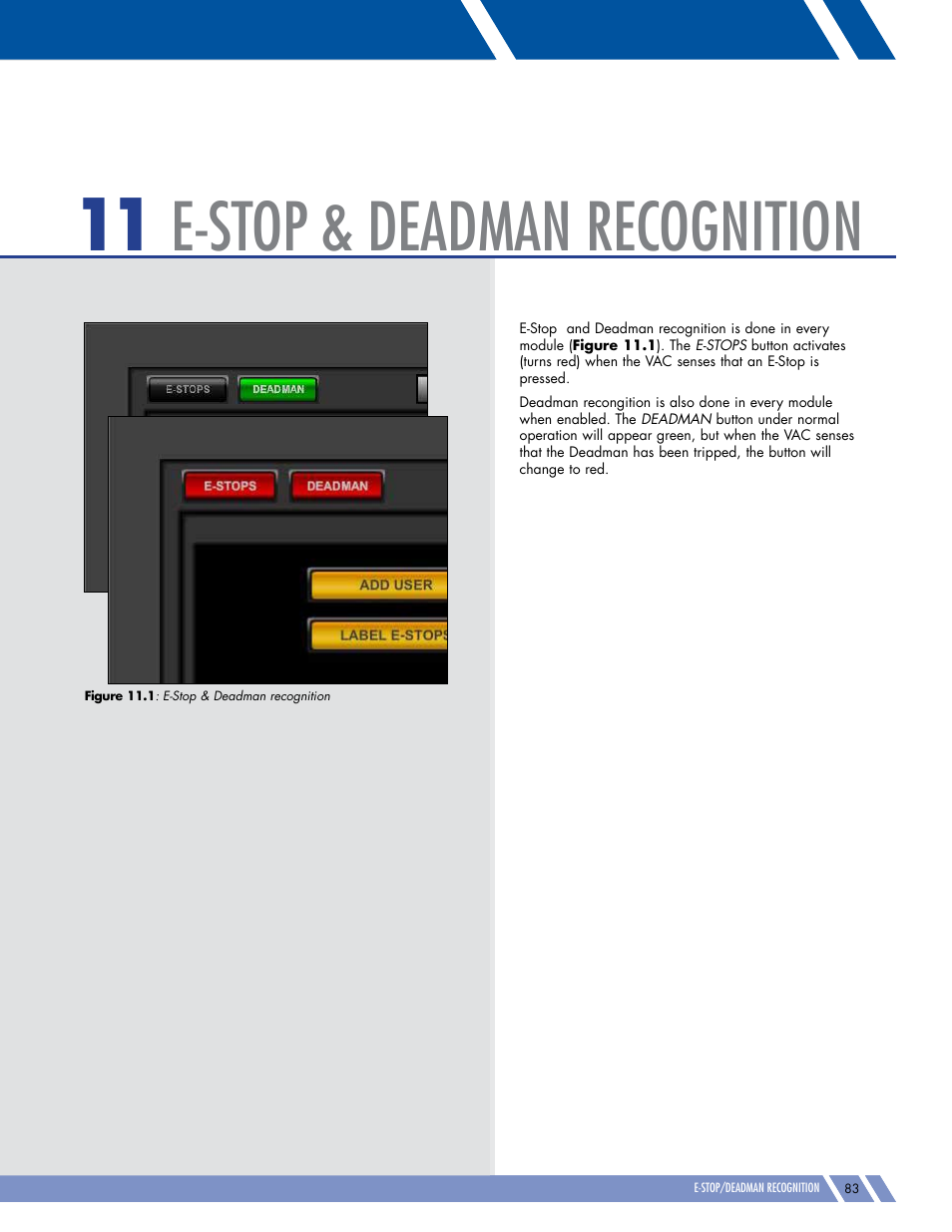 E-stop & deadman recognition | Daktronics Pro Series Operations and Maintenance Manual User Manual | Page 90 / 118