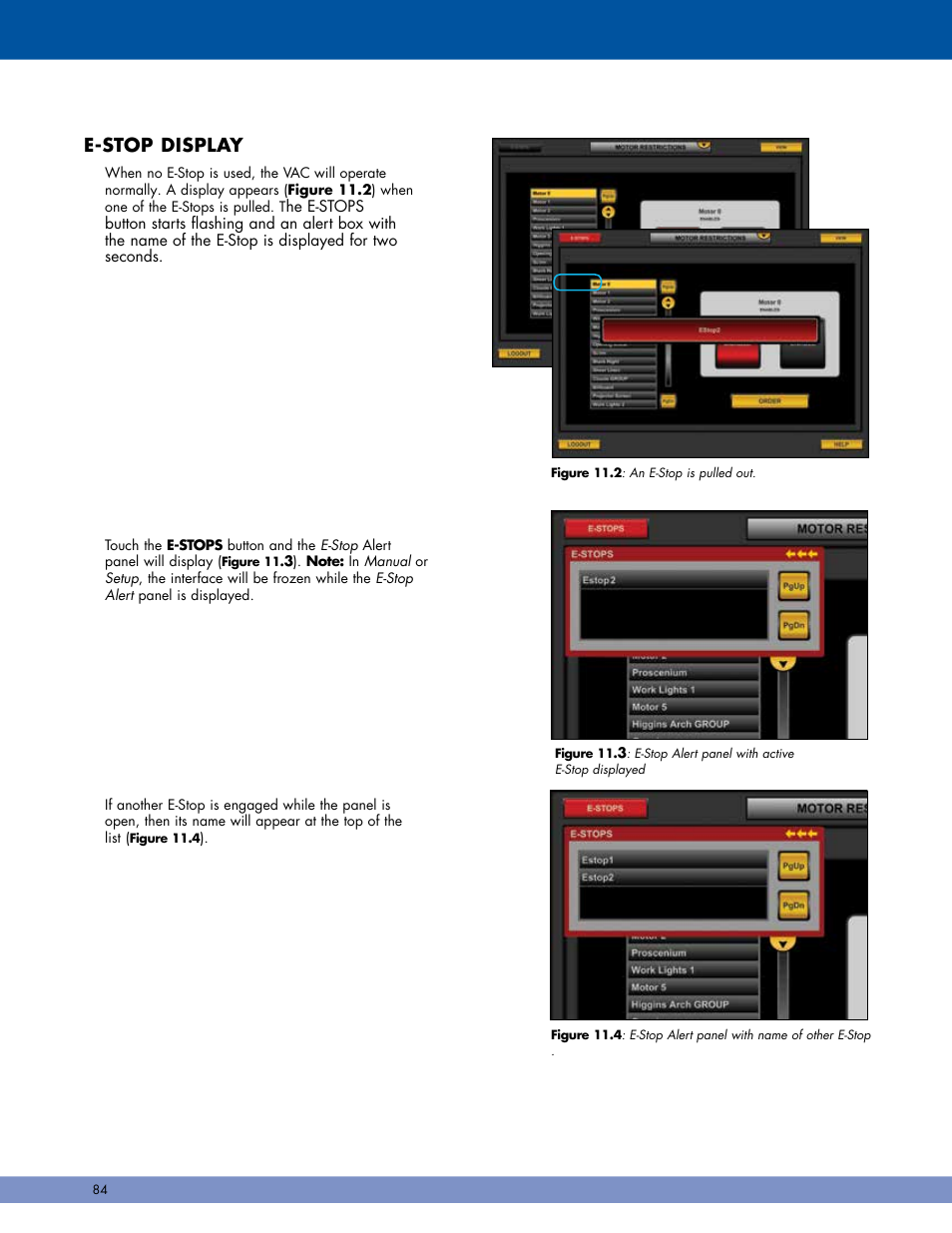 E-stop display | Daktronics Pro Series Operations and Maintenance Manual User Manual | Page 91 / 118