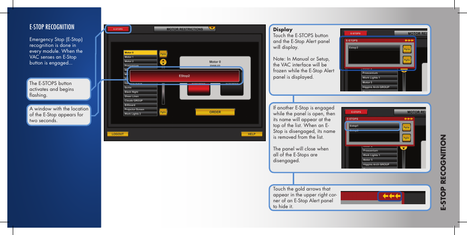 E-stop recognition, E- st op r ec o g ni ti on | Daktronics Pro Series Quick Start Manual User Manual | Page 2 / 11