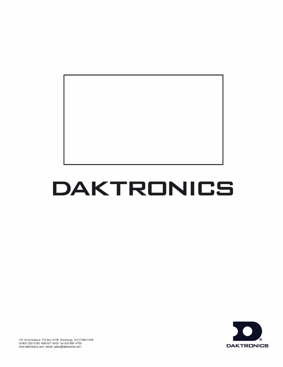 Daktronics All Sport 100 Contro User Manual | 37 pages