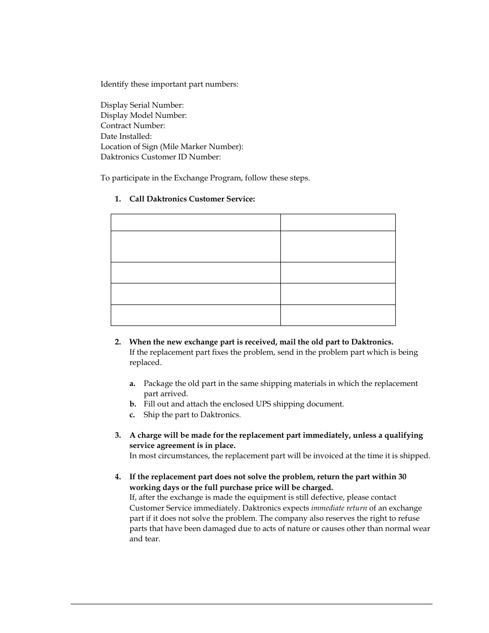 Before contacting daktronics | Daktronics All Sport 100 Contro User Manual | Page 11 / 37