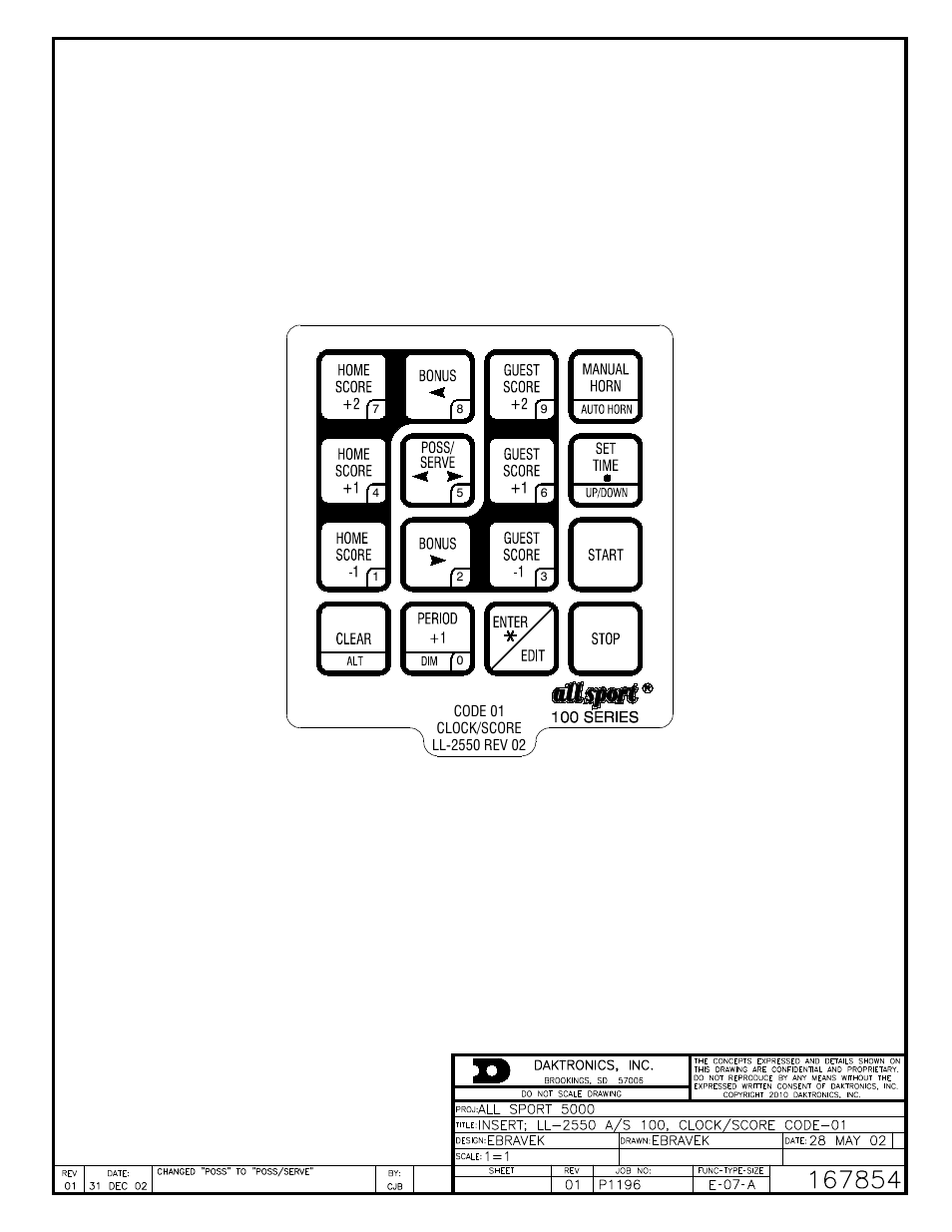 Daktronics All Sport 100 Contro User Manual | Page 35 / 37