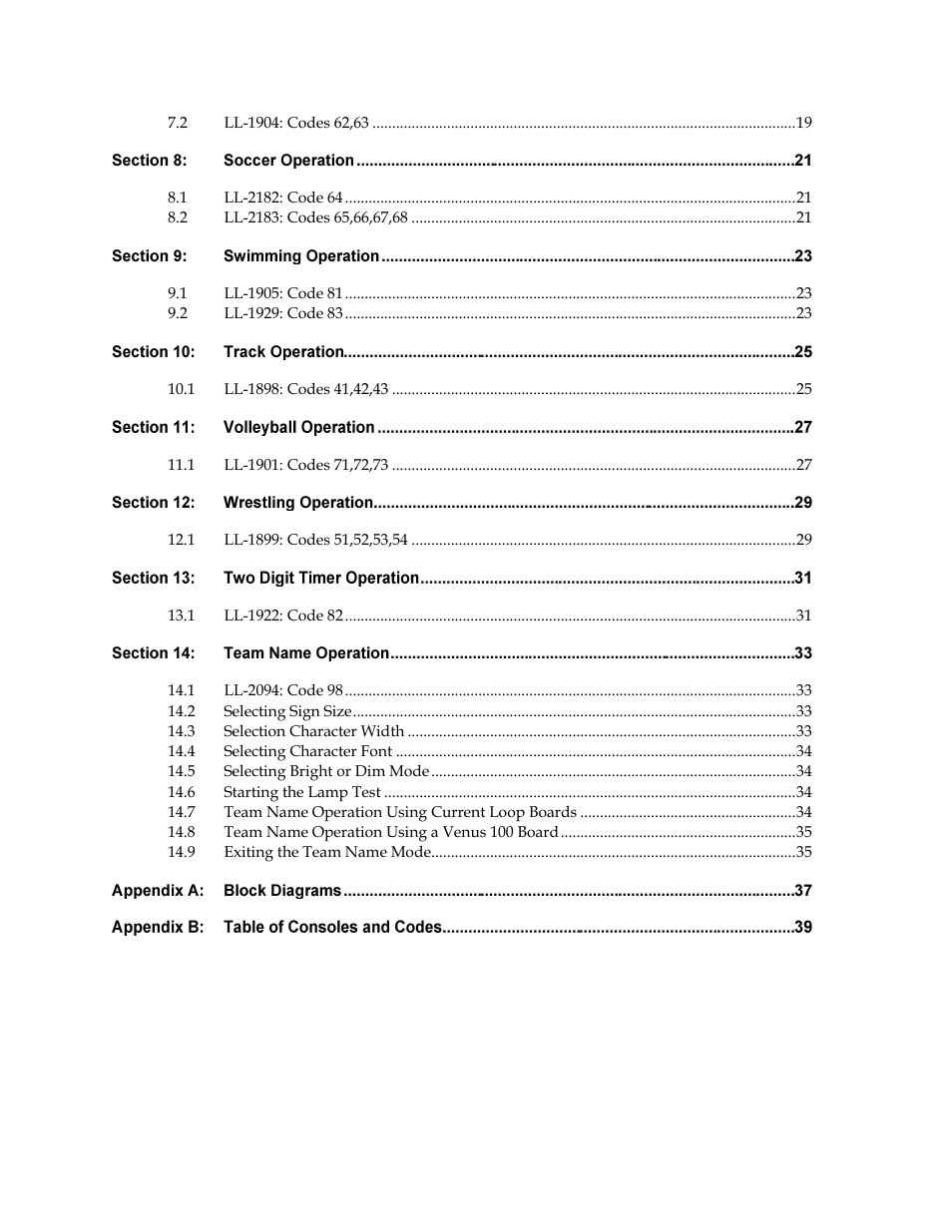Daktronics All Sport 2000 Series User Manual | Page 6 / 53