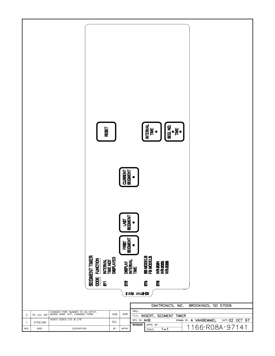 Drawing a-97141 | Daktronics All Sport 4000 Series User Manual | Page 163 / 174