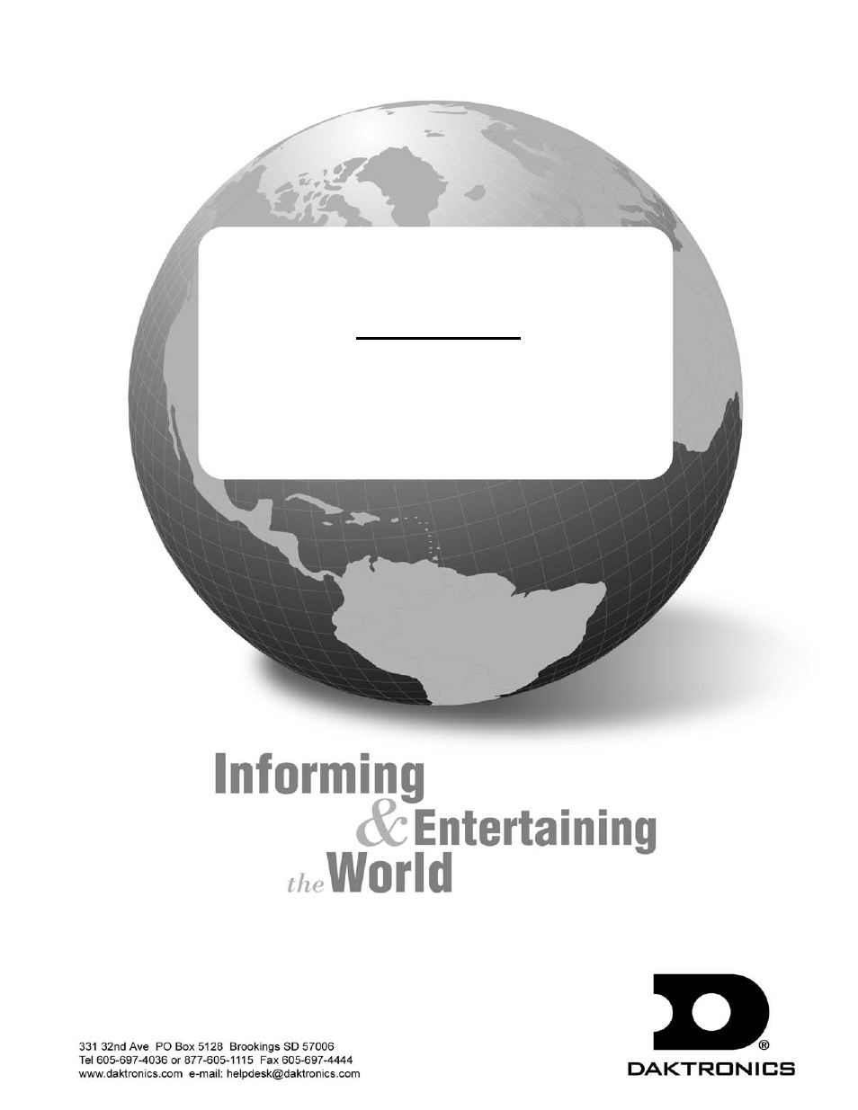 Daktronics All Sport 5000 Series Enhanced RTD User Manual | 79 pages