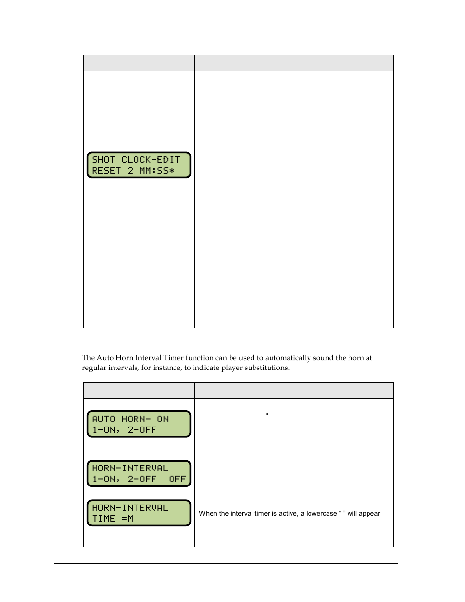 Auto horn interval timer | Daktronics All Sport 5000 Series Operation Manual User Manual | Page 124 / 410