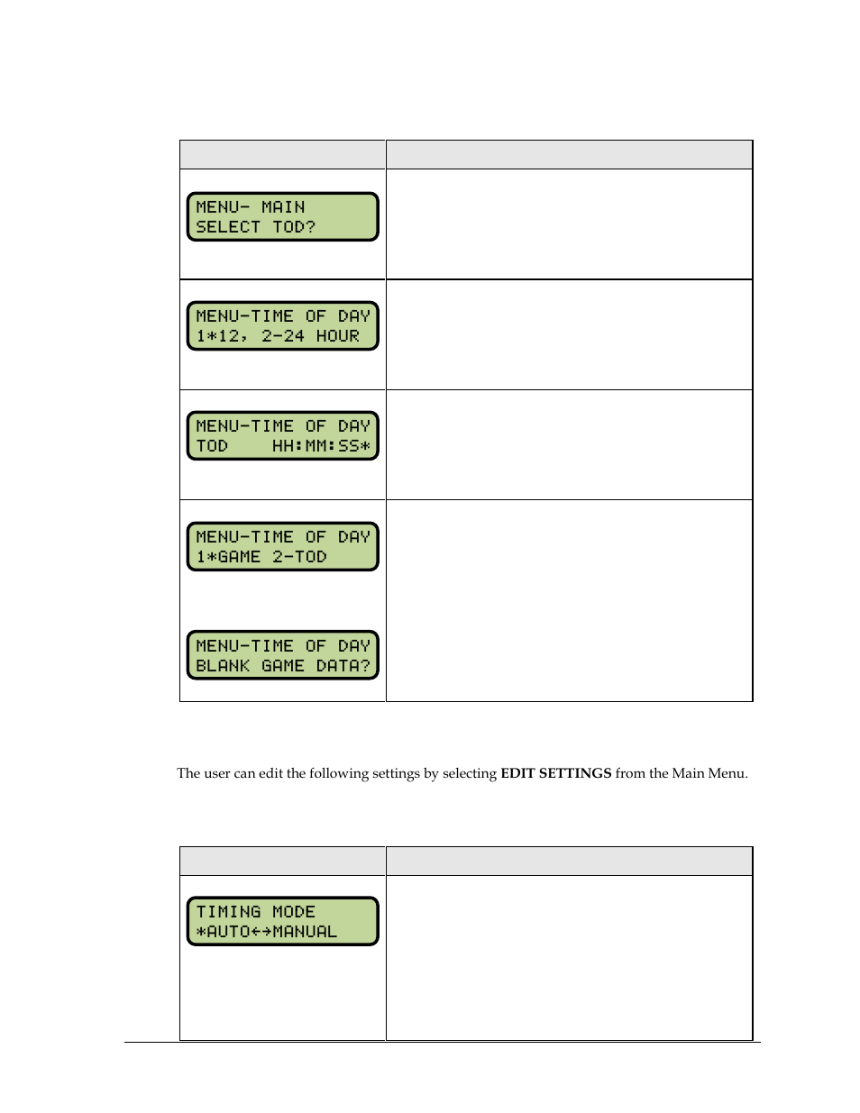 Time of day, 4 settings, Auto/manual timing | Settings | Daktronics All Sport 5000 Series Operation Manual User Manual | Page 227 / 410