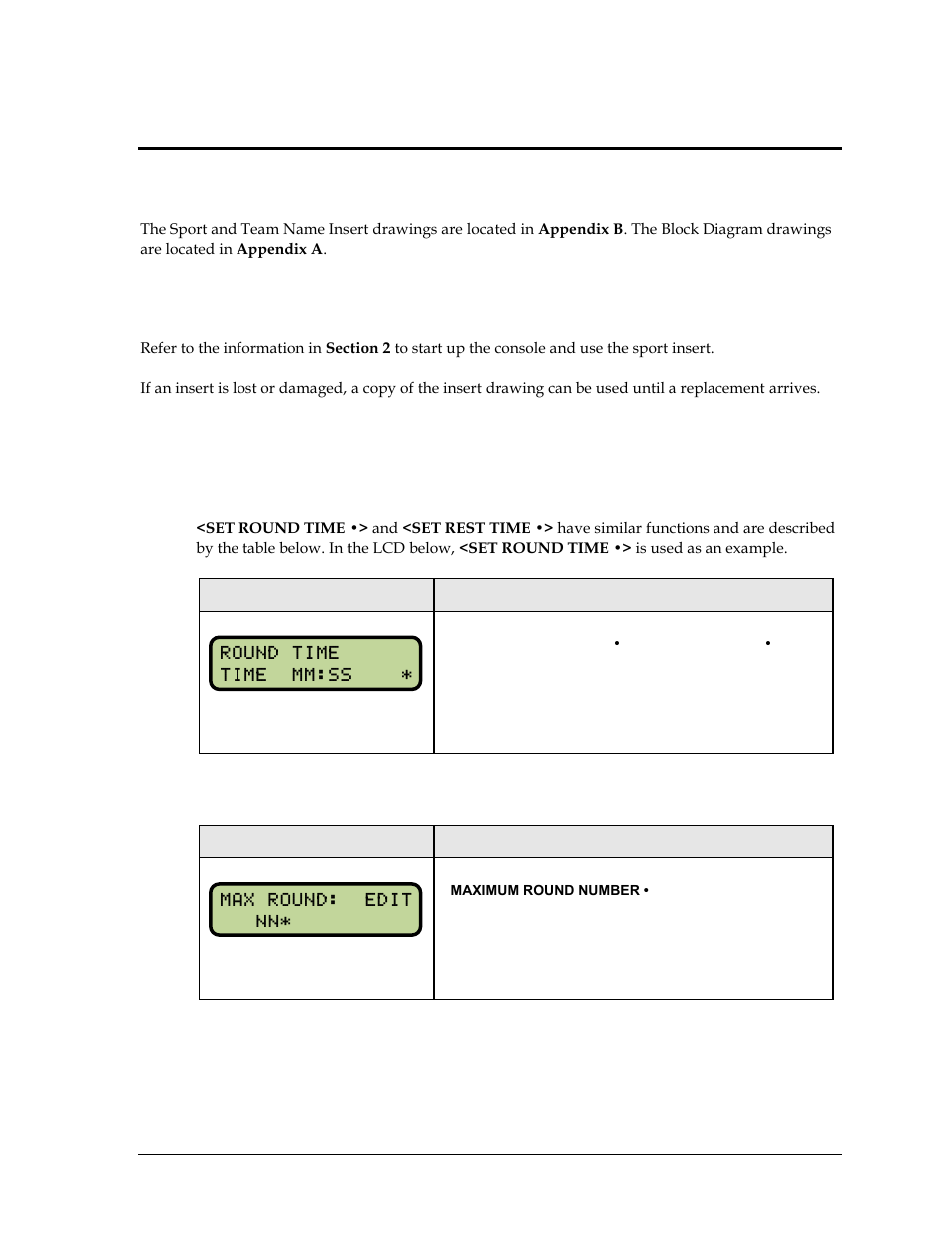 Section 19: boxing operations, 1 boxing keys, Set round time/set rest time | Maximum round number, Section 19, Boxing operations, Boxing keys | Daktronics All Sport 5000 Series Operation Manual User Manual | Page 241 / 410