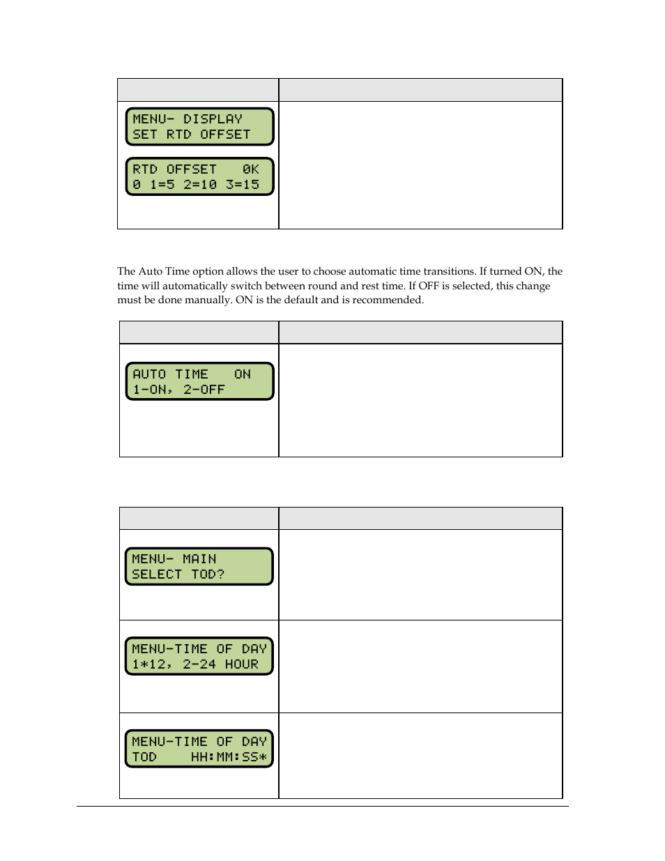 Auto time, Time of day | Daktronics All Sport 5000 Series Operation Manual User Manual | Page 246 / 410