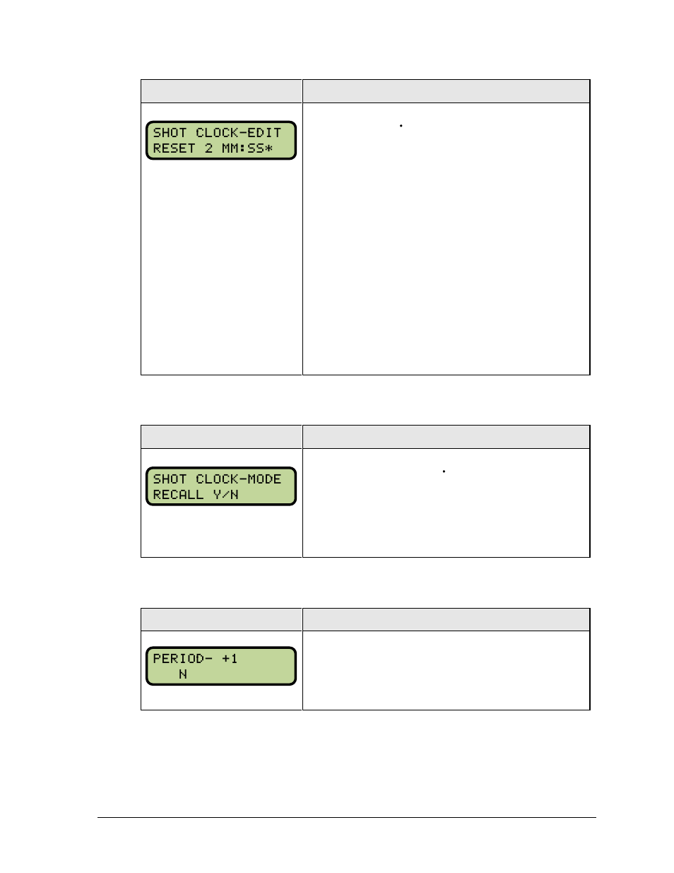 Recall shot time, Period +1 | Daktronics All Sport 5000 Series Operation Manual User Manual | Page 263 / 410