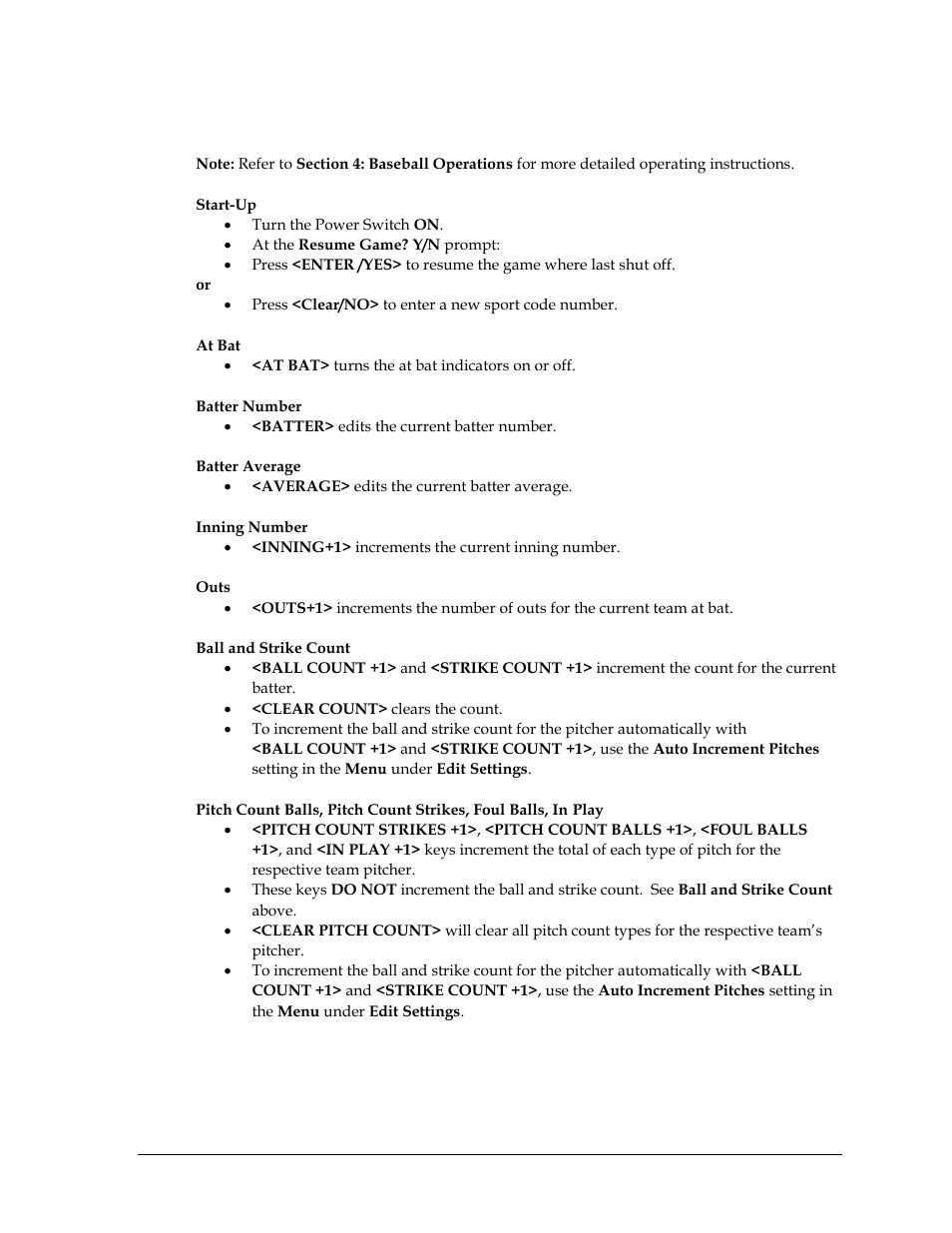 Baseball | Daktronics All Sport 5000 Series Operation Manual User Manual | Page 377 / 410