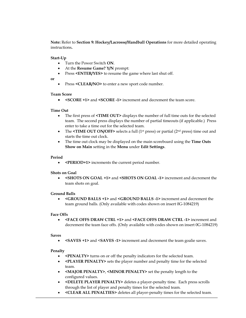 Hockey/lacrosse/handball | Daktronics All Sport 5000 Series Operation Manual User Manual | Page 383 / 410