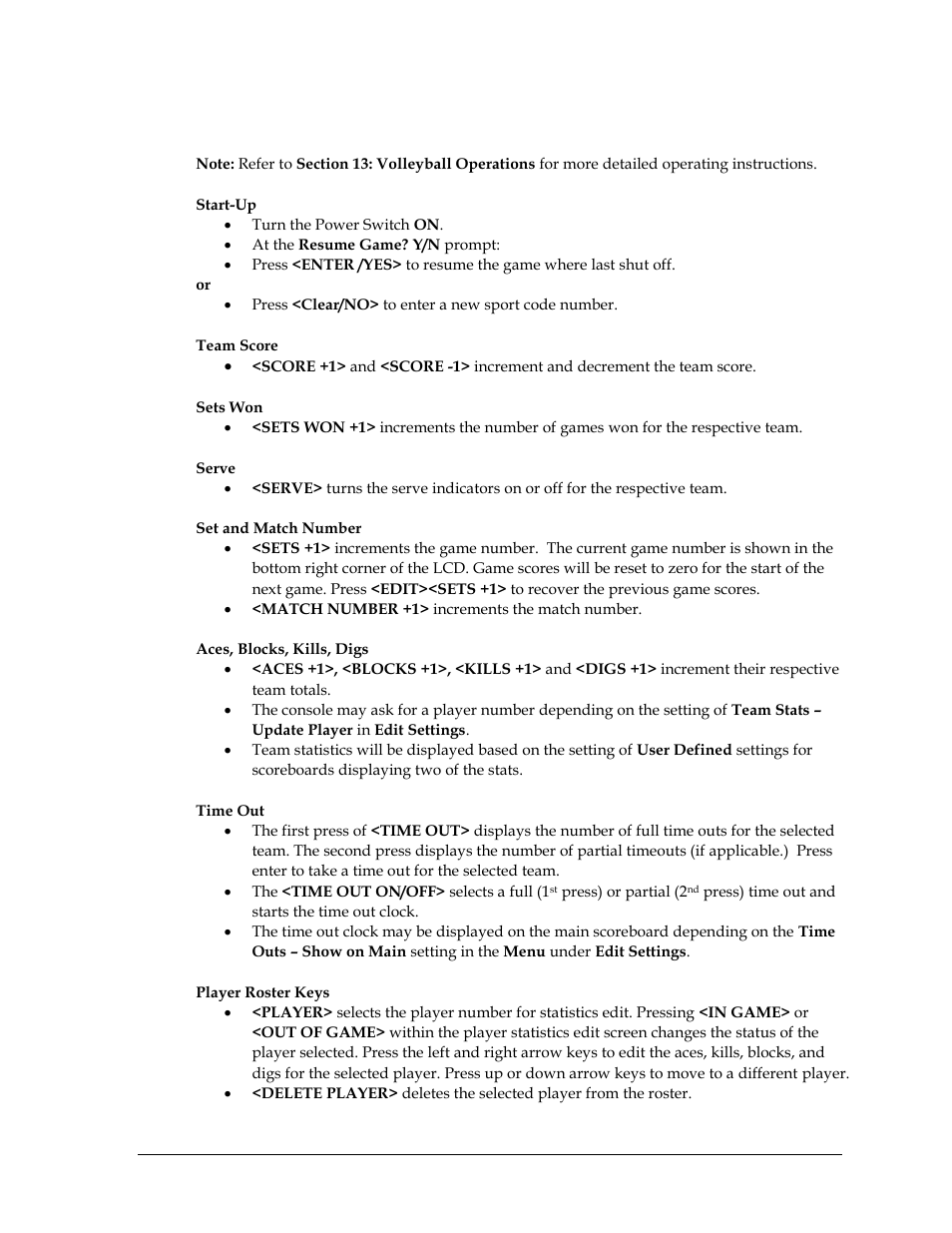 Volleyball | Daktronics All Sport 5000 Series Operation Manual User Manual | Page 387 / 410
