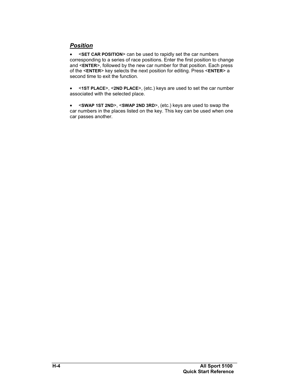 Position | Daktronics All Sport 5100 Timer User Manual | Page 140 / 149