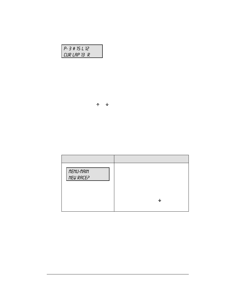 2 menu, Menu-main new race | Daktronics All Sport 5100 Timer User Manual | Page 23 / 149