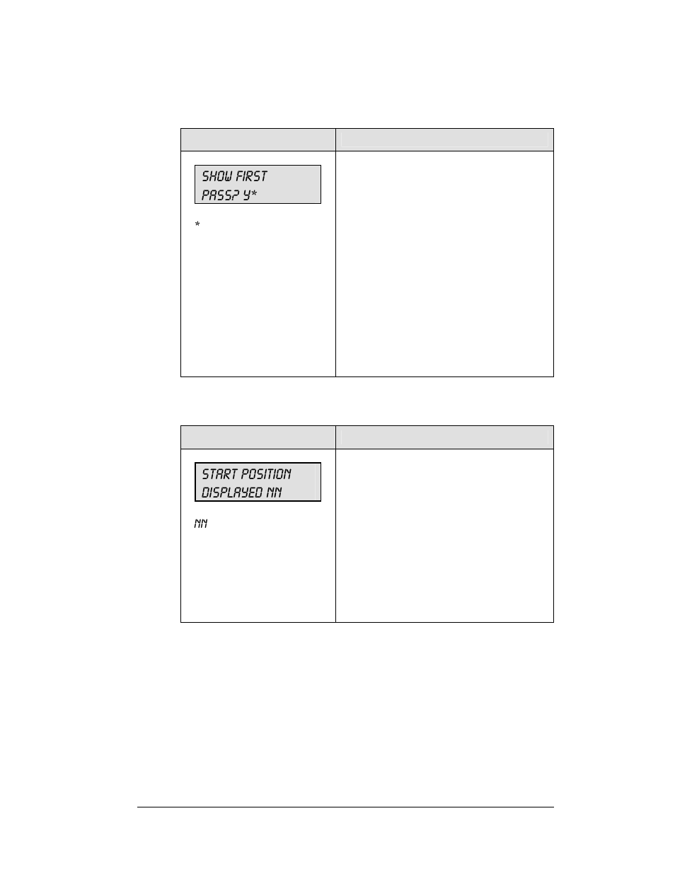 Show first pass? y, Start position displayed nn | Daktronics All Sport 5100 Timer User Manual | Page 27 / 149