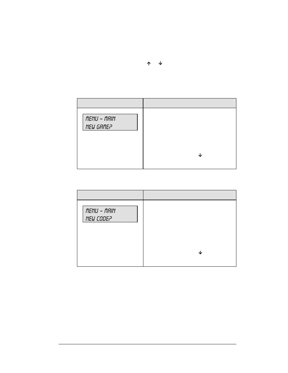 3 menu, Menu – main new game, Menu – main new code | Daktronics All Sport 5100 Timer User Manual | Page 49 / 149