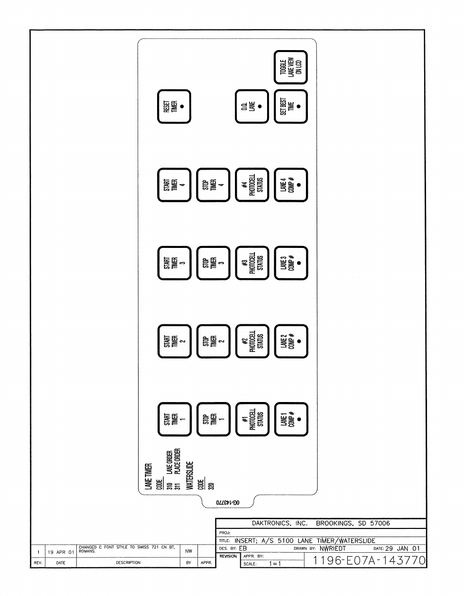 Drawing a-143770 | Daktronics All Sport 5100 Timer User Manual | Page 89 / 149