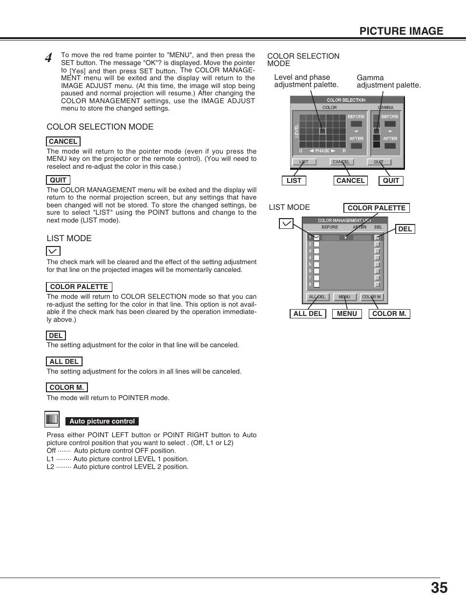 Picture image | Canon LV-7565F User Manual | Page 35 / 56