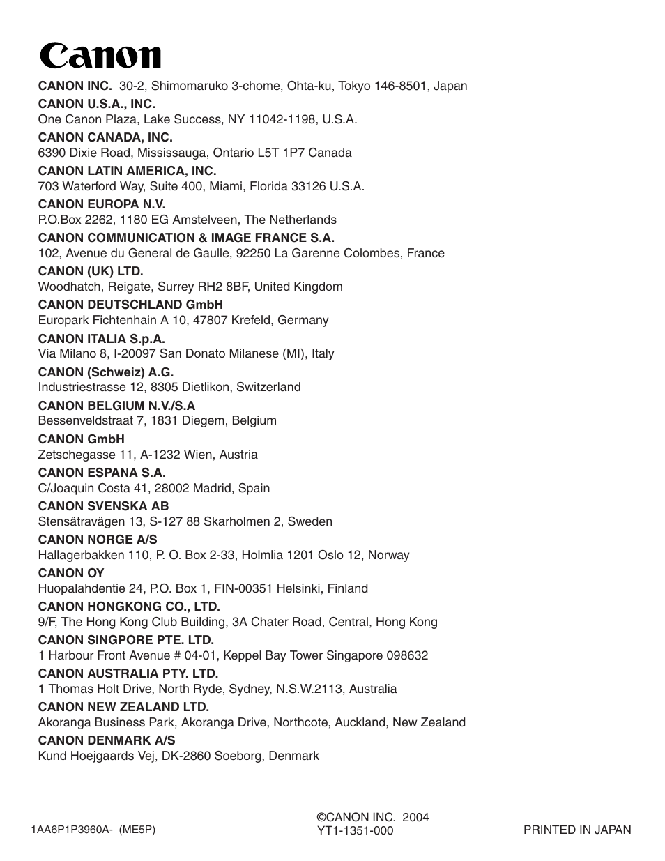 Canon LV-7565F User Manual | Page 56 / 56