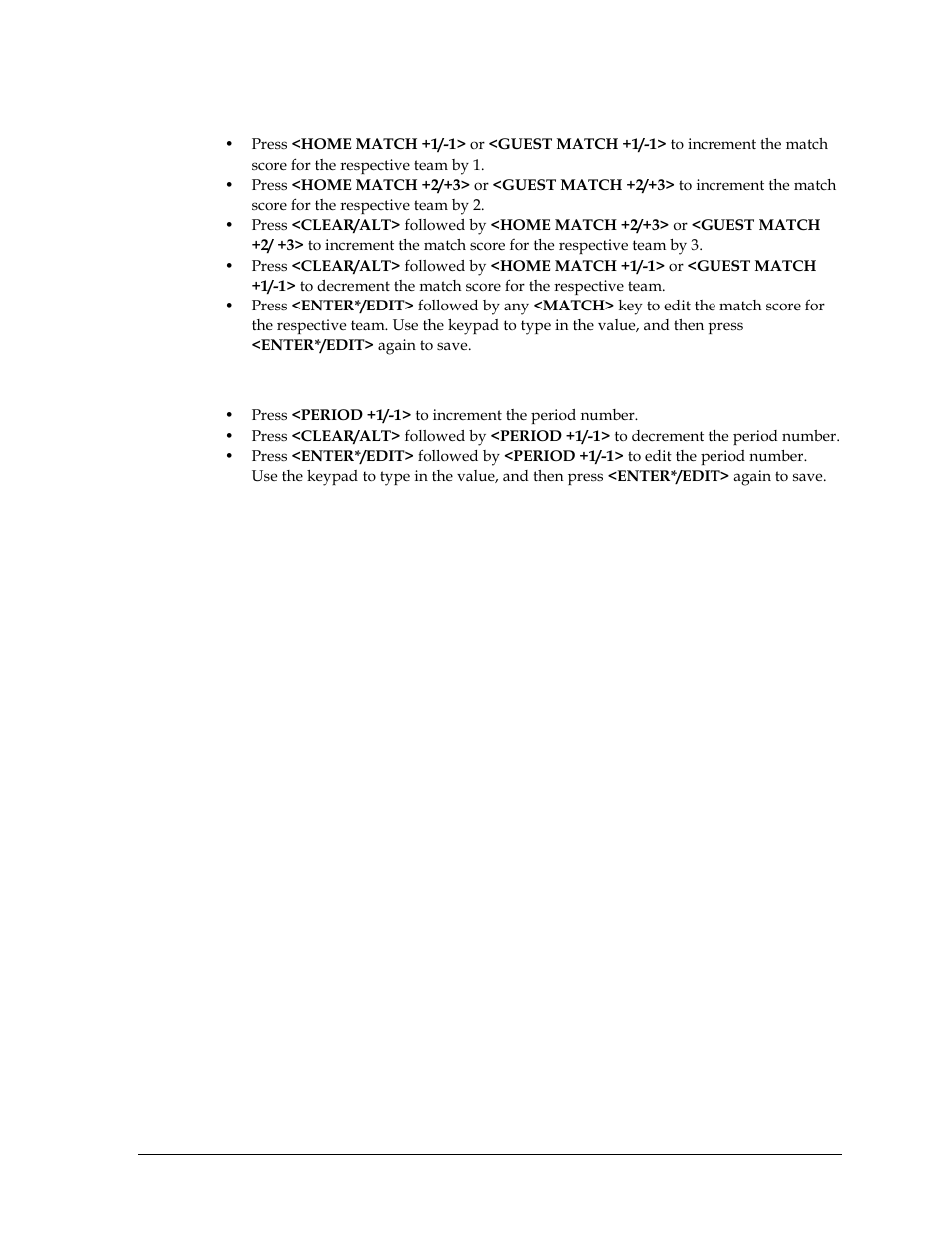 Match score, Period | Daktronics All Sport CG User Manual | Page 21 / 44