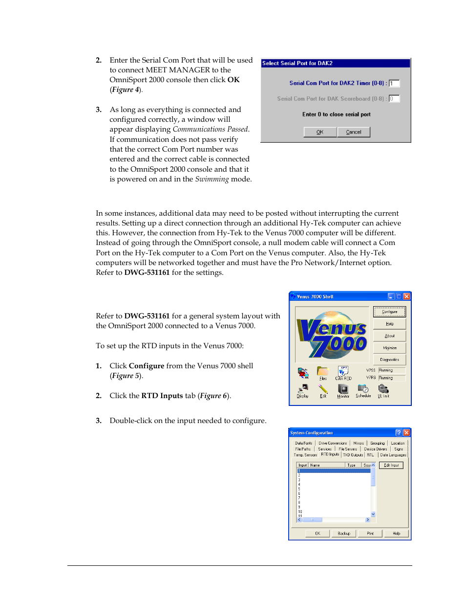 Additional hy-tek for extended requests, 3 venus 7000 control system, Venus 7000 control system | Daktronics Aquatics Interface with Daktronics Matrix Displays User Manual | Page 11 / 47