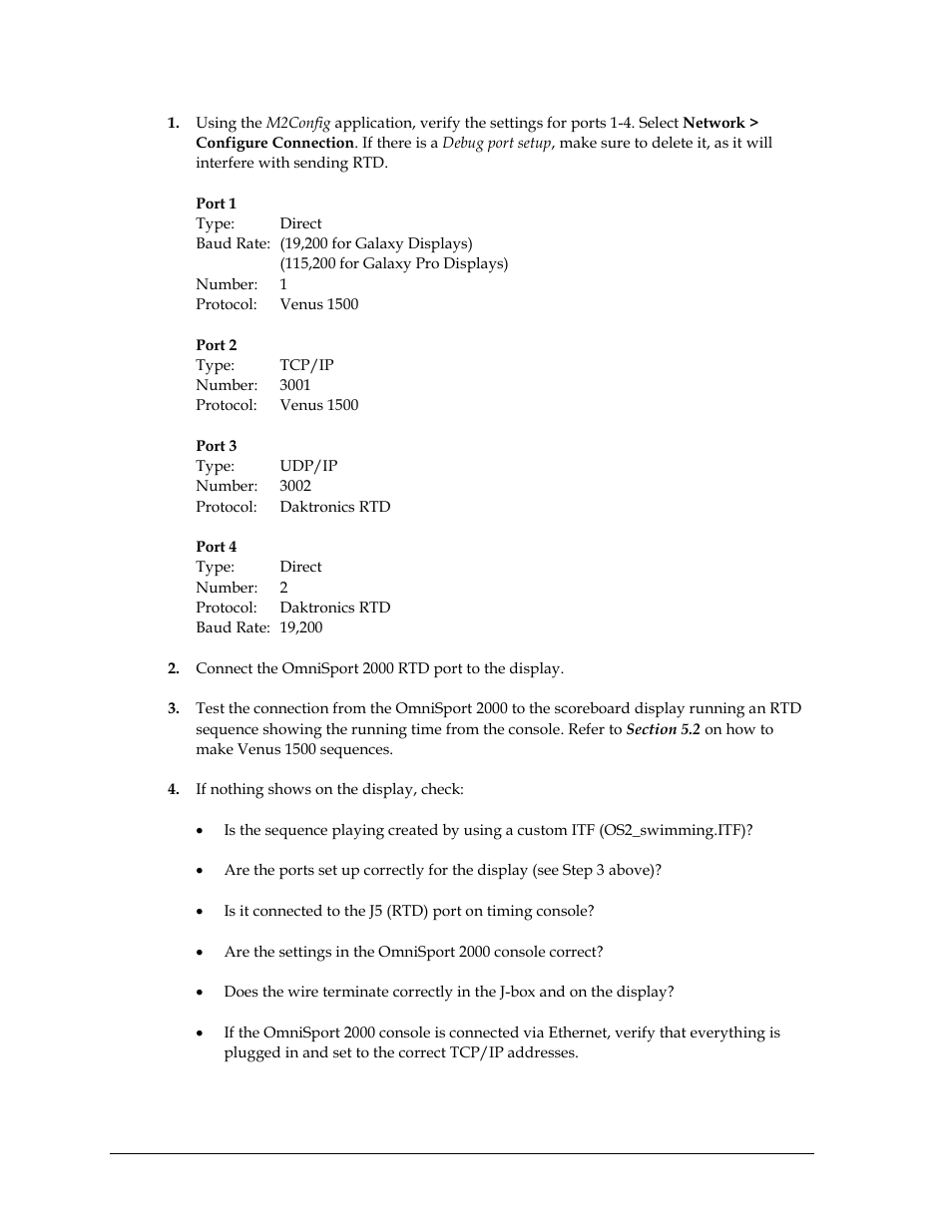 Daktronics Aquatics Interface with Daktronics Matrix Displays User Manual | Page 14 / 47