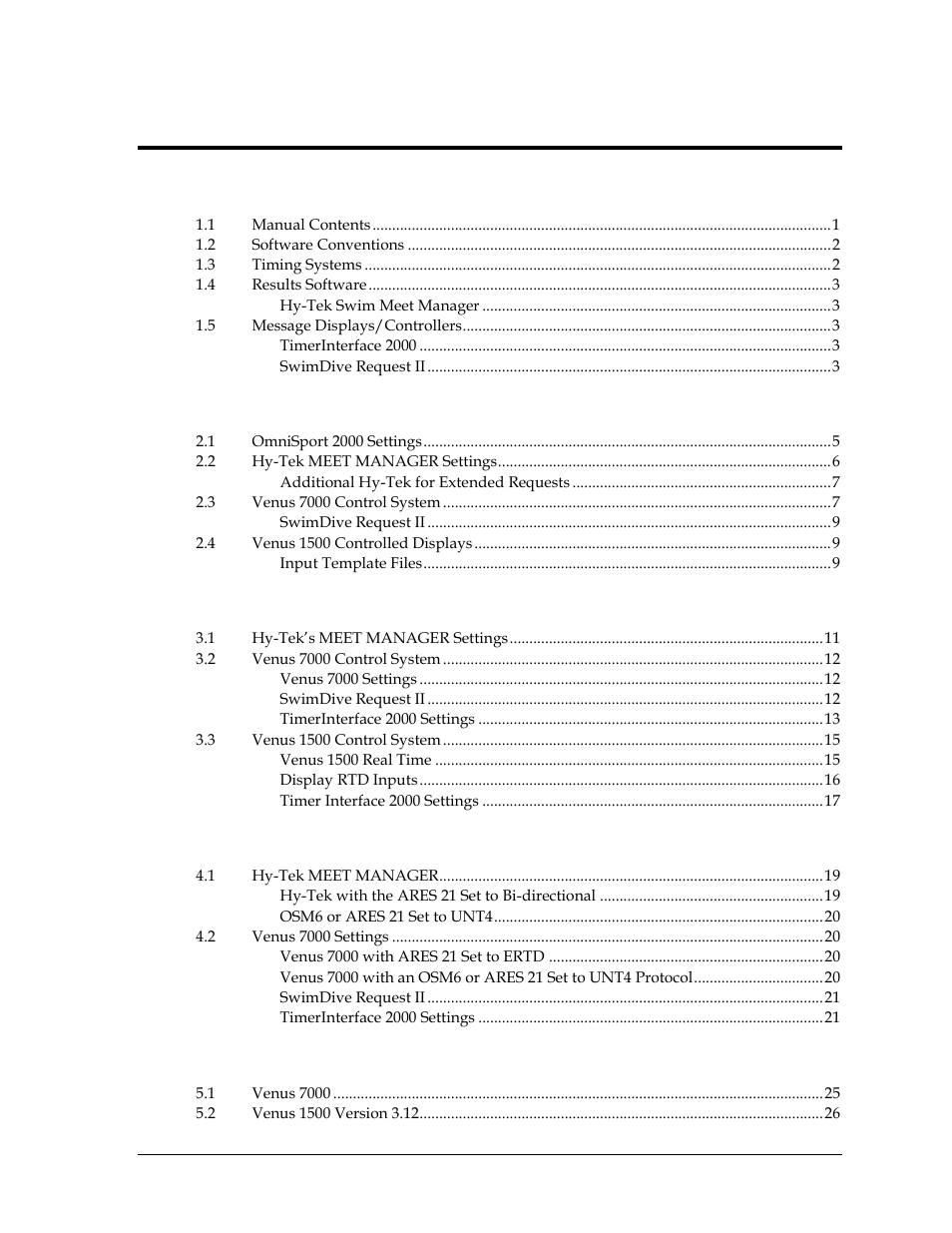 Daktronics Aquatics Interface with Daktronics Matrix Displays User Manual | Page 3 / 47