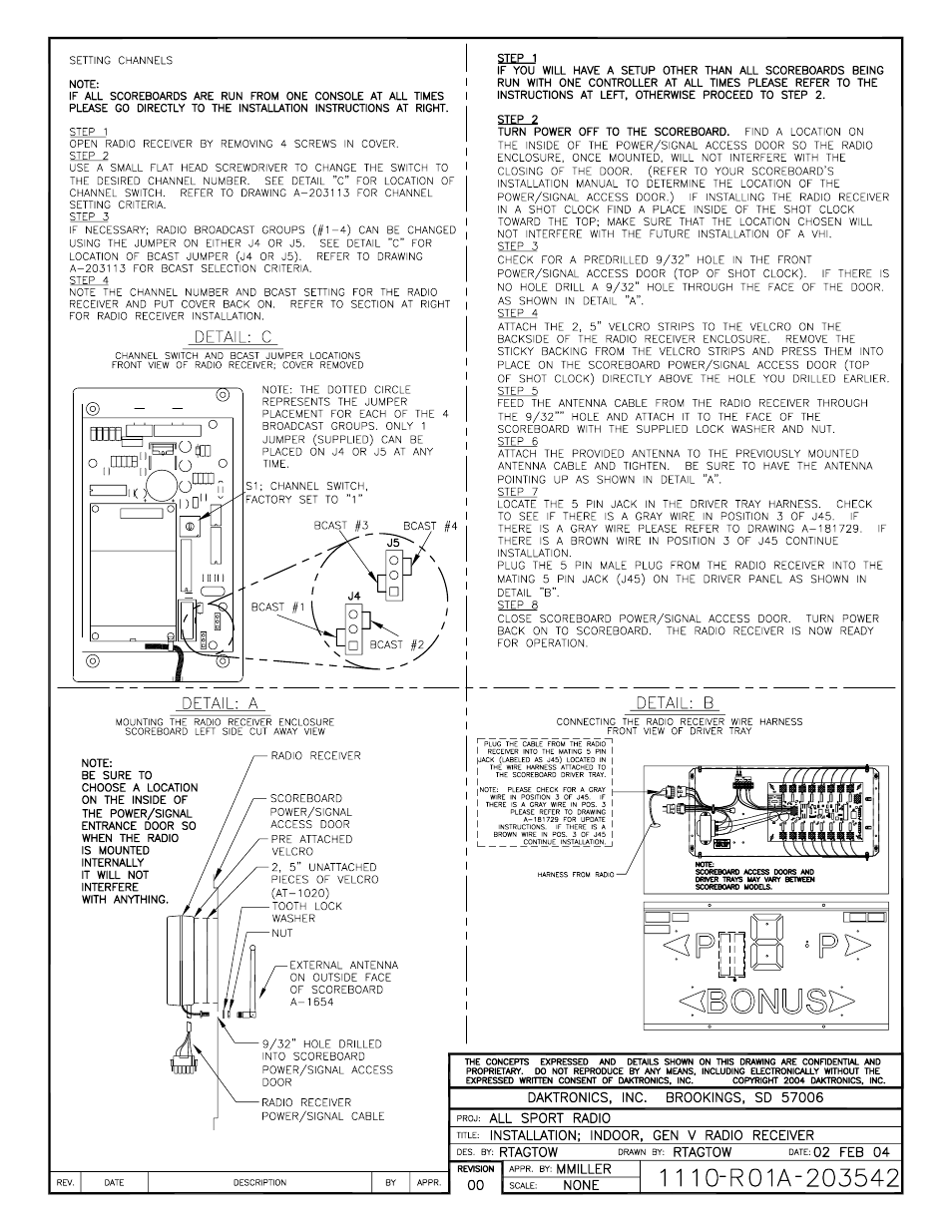 Daktronics Gen V Radio User Manual | Page 20 / 32