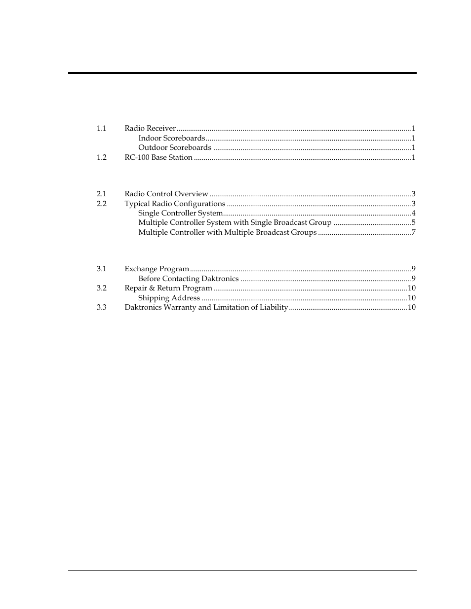 Daktronics Gen V Radio User Manual | Page 5 / 32