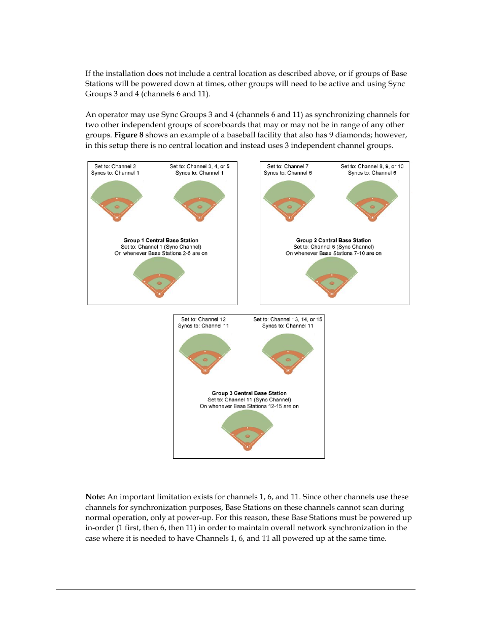 Installations with base station groups | Daktronics Remote Control System RC-100 User Manual | Page 20 / 112