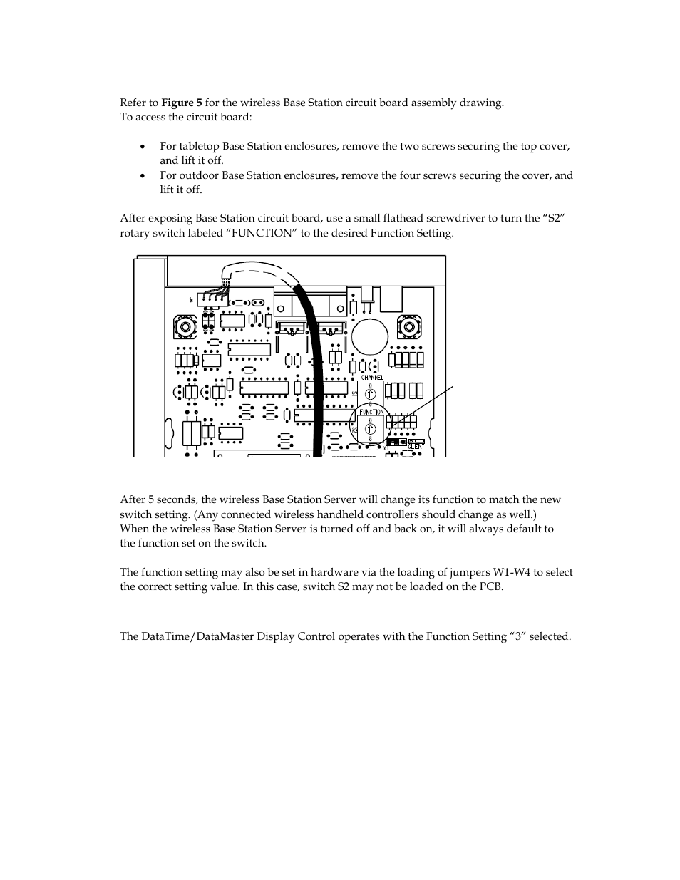 Selecting functions, Datatime/datamaster display control function | Daktronics Remote Control System RC-100 User Manual | Page 14 / 54