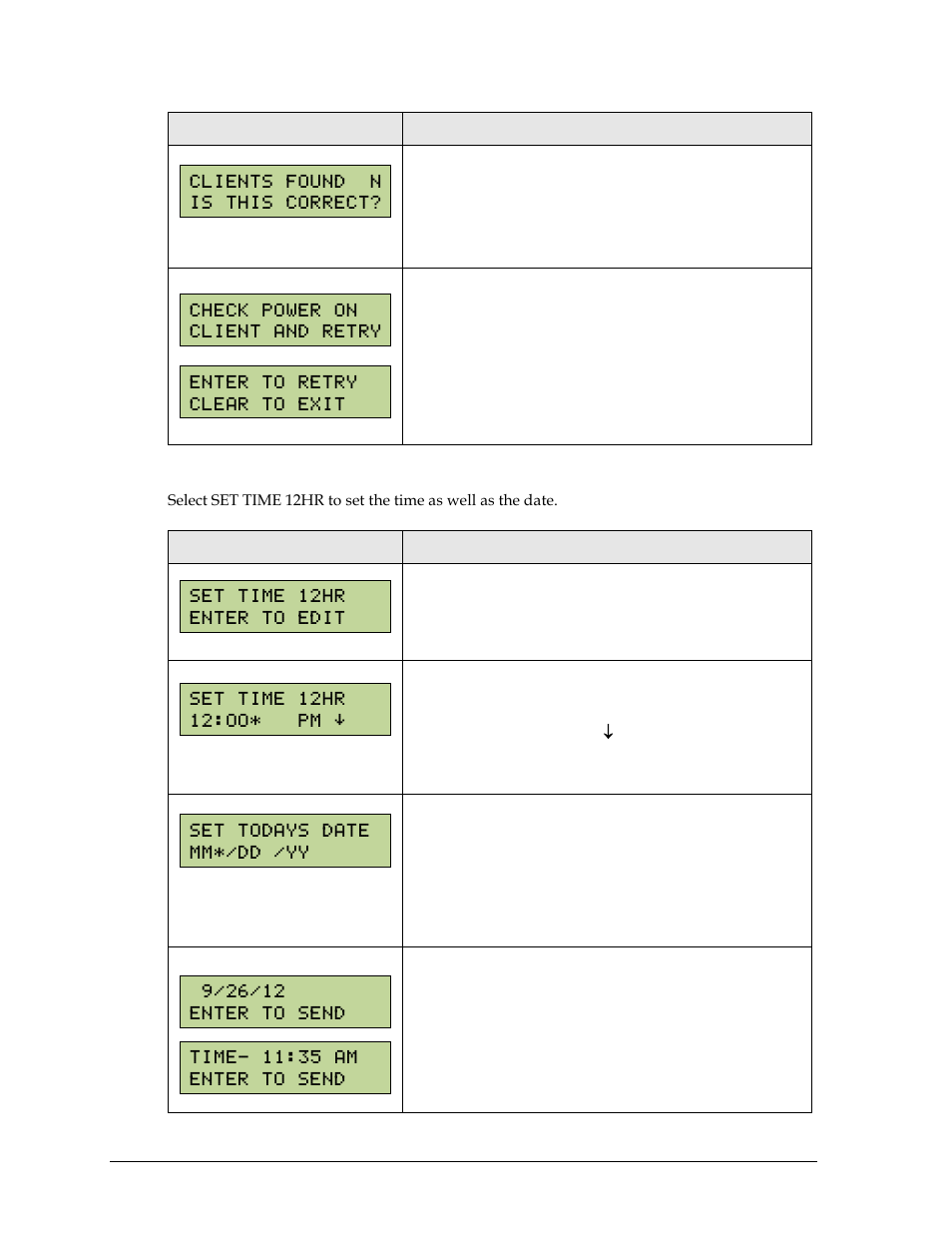 Set time 12hr | Daktronics Remote Control System RC-100 User Manual | Page 34 / 54