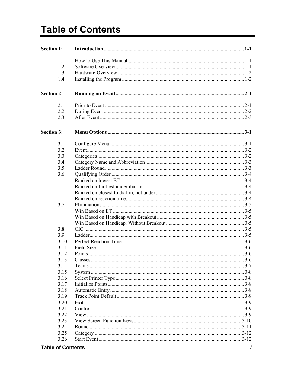 Daktronics CARS User Manual | Page 3 / 68